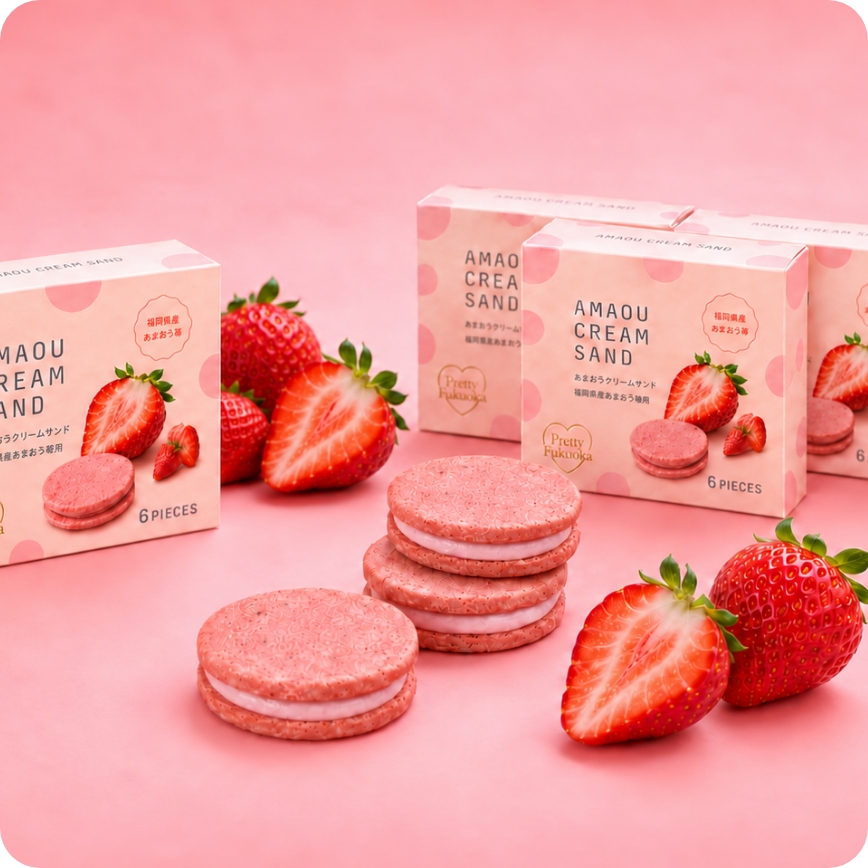 CREAM SANDとあまおう苺